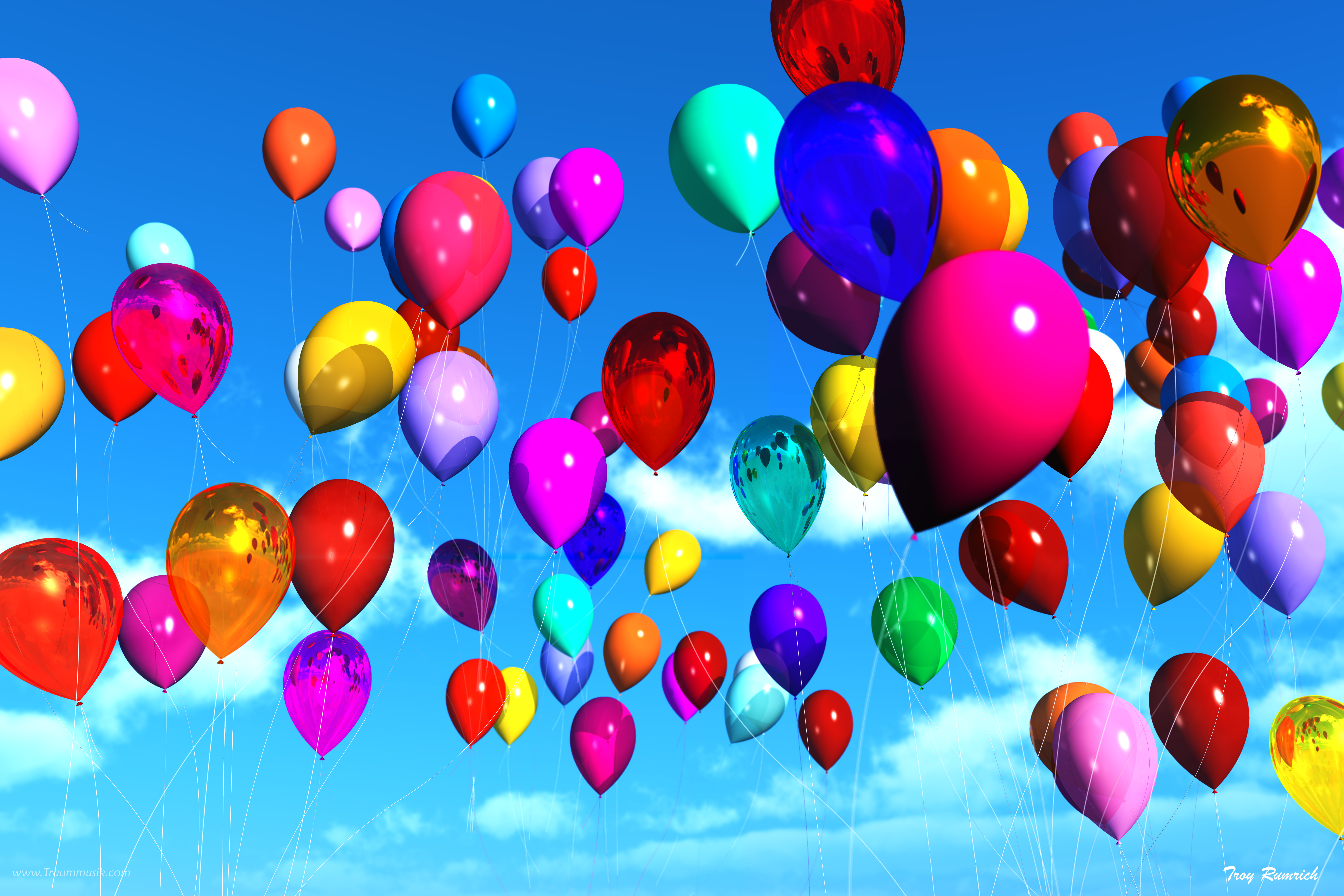 50 Ballonflugkarten Mit Bunten Ballons - Für Besondere Anlässe